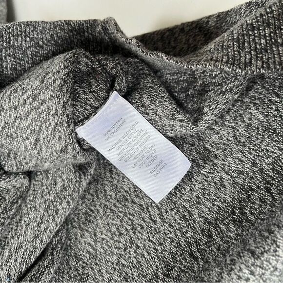 Nordstrom Men’s Shop Cotton Cashmere Heathered Quarter Zip - Picture 5 of 6